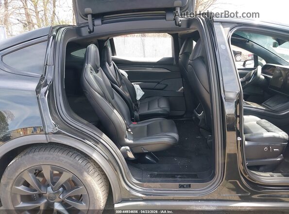 7SAXCBE60NF334443 2022 TESLA MODEL X Black VIN կոդի պիտակի տեսք