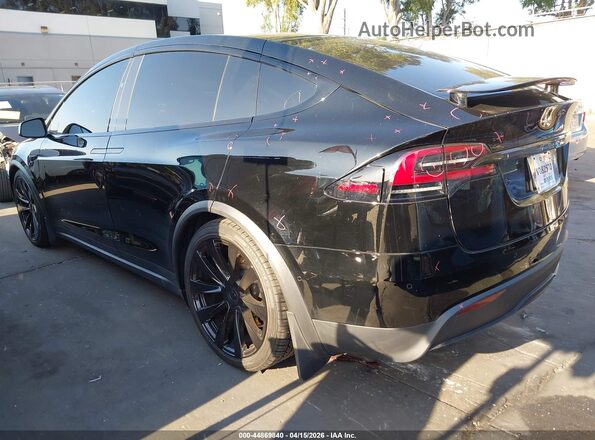 7SAXCBE67NF333967 2022 TESLA MODEL X Black Հետևի ձախ