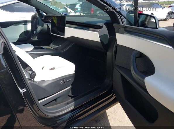 7SAXCBE69NF356148 2022 TESLA MODEL X Black წინა სალონის ხედი