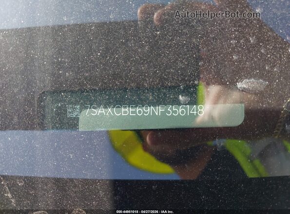 7SAXCBE69NF356148 2022 TESLA MODEL X Black ძრავის განყოფილების ხედი