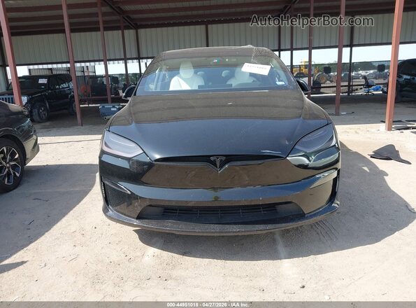 7SAXCBE69NF356148 2022 TESLA MODEL X Black წინა პანელის ხედი