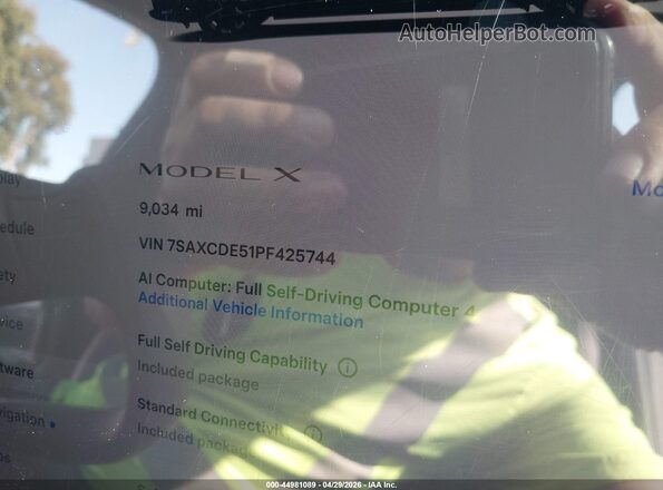 7SAXCDE51PF425744 2023 TESLA MODEL X Blue 