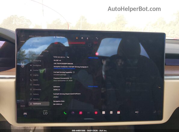 7SAXCDE56PF366335 2023 TESLA MODEL X Red Հետևի նստատեղերի տեսք