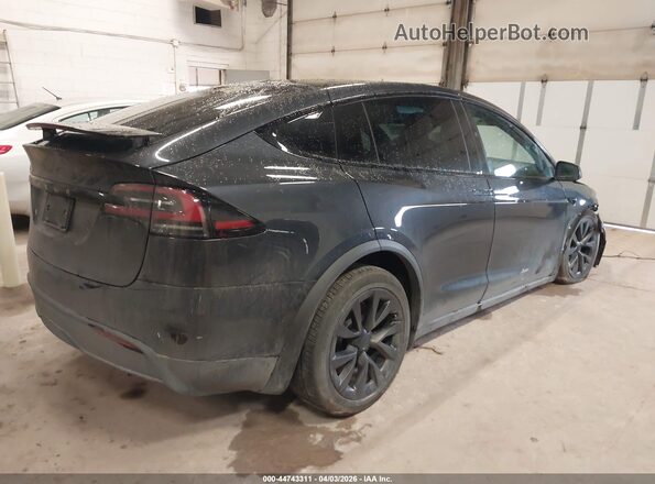 7SAXCDE57RF443443 2024 TESLA MODEL X Black Հետևի աջ