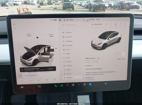 7SAYGAEE2PF689210 2023 TESLA MODEL Y Белый 