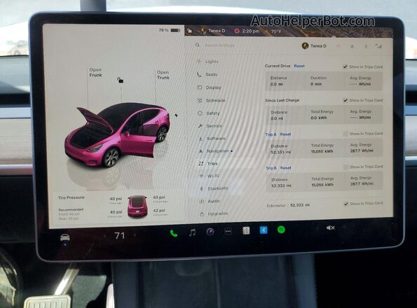7SAYGAEE3PF969556 2023 TESLA OTHER Серый Вид щитка приборов