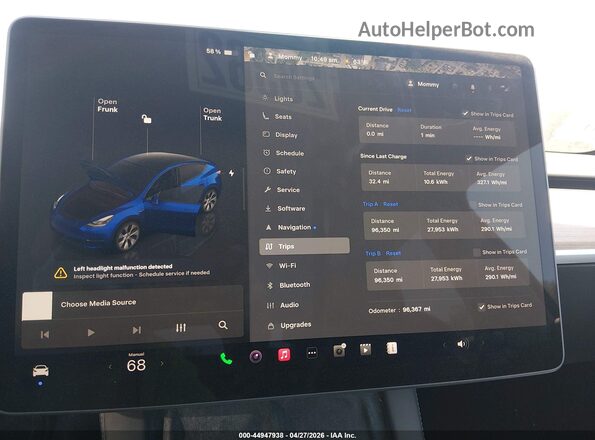 7SAYGAEE5PF905177 2023 TESLA MODEL Y Dark Blue 