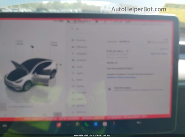 7SAYGAEE6PF758870 2023 TESLA MODEL Y Белый Вид задних сидений