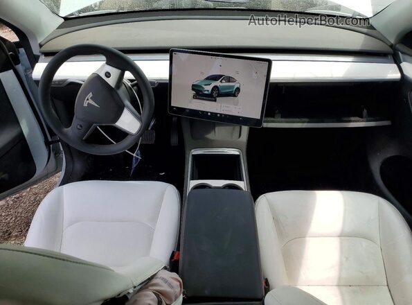 7SAYGAEE7RF046578 2024 TESLA MODEL Белый Вид панели приборов
