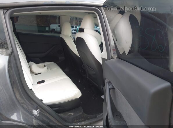 7SAYGAEE9PF964944 2023 TESLA MODEL Y Gray Vista de la etiqueta del VIN