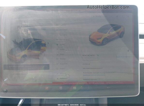 7SAYGAEEXRF020217 2024 TESLA MODEL Y Gray 