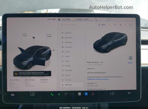 7SAYGDED1RF152274 2024 TESLA MODEL Y Black 