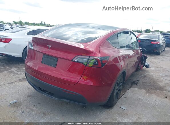 7SAYGDED3RF113881 2024 TESLA MODEL Y Красный Задняя правая четверть