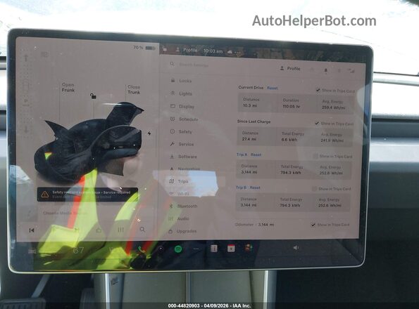 7SAYGDED6TA590597 2026 TESLA MODEL Y Серый Вид задних сидений