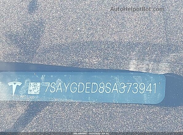 7SAYGDED8SA373941 2025 TESLA MODEL Y Black 