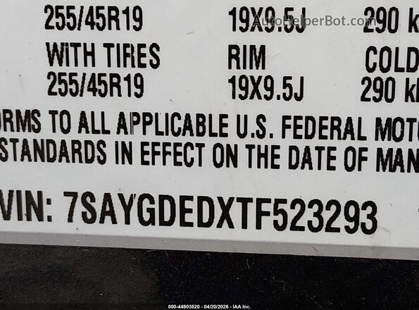 7SAYGDEDXTF523293 2026 TESLA MODEL Y Черный Вид подкапотного пространства