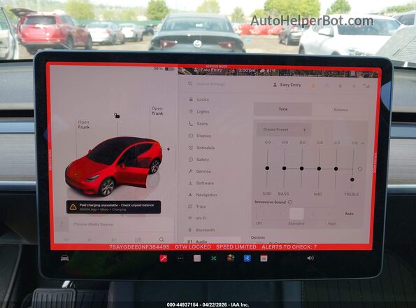 7SAYGDEE0NF384495 2022 TESLA MODEL Y White 