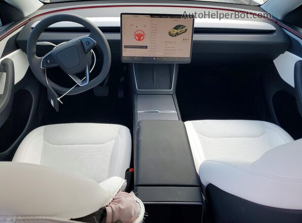 7SAYGDEE0TA615065 2026 TESLA MODEL Gray Dashboard view