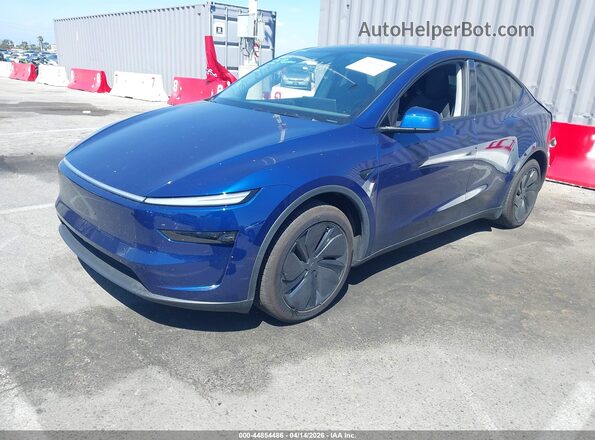 7SAYGDEE0TF369007 2026 TESLA MODEL Y Blue Առջևի ձախ երեք քառորդ տեսարան