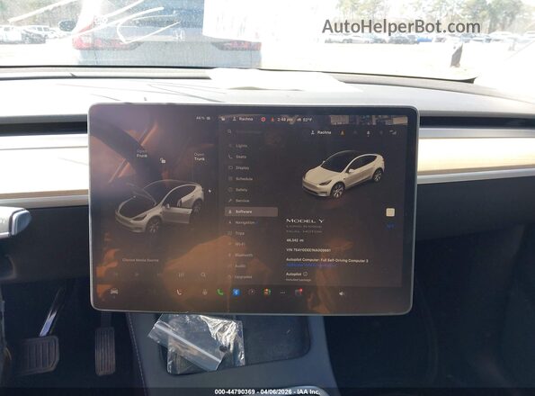 7SAYGDEE1NA009681 2022 TESLA MODEL Y Black 