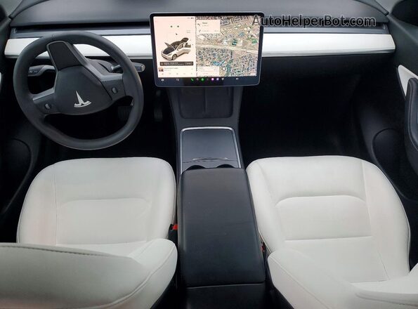 7SAYGDEE2NF331751 2022 TESLA MODEL White წინა პანელის ხედი