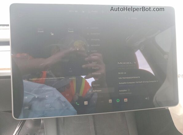 7SAYGDEE2PF816474 2023 TESLA MODEL Gray Vista del cuadro de instrumentos