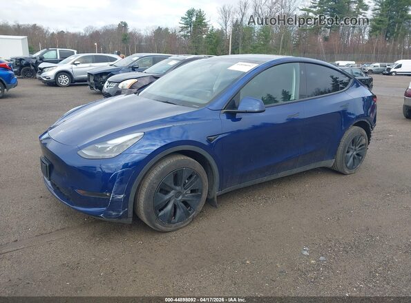 7SAYGDEE2RF199855 2024 TESLA MODEL Y Blue Передня ліва чверть