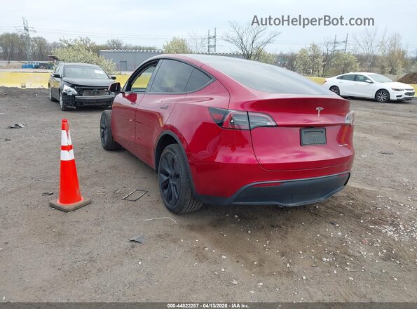 7SAYGDEE2SF287696 2025 TESLA MODEL Y Красный Задняя левая четверть