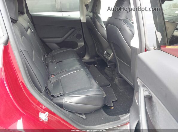 7SAYGDEE2SF287696 2025 TESLA MODEL Y Красный Вид наклейки с VIN-кодом