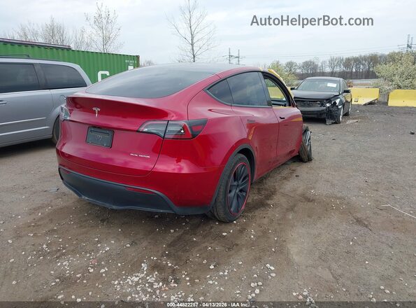 7SAYGDEE2SF287696 2025 TESLA MODEL Y Красный Задняя правая четверть