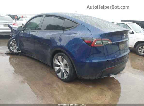 7SAYGDEE3NF384927 2022 TESLA MODEL Y Blue Trasero izquierdo