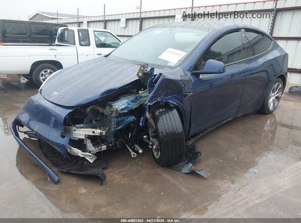 7SAYGDEE3NF384927 2022 TESLA MODEL Y Blue Vista tres cuartos delantera izquierda