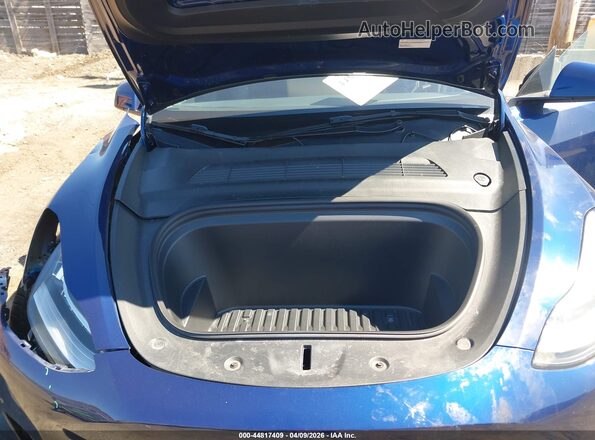 7SAYGDEE3NF481433 2022 TESLA MODEL Y Blue Հետևի տեսք