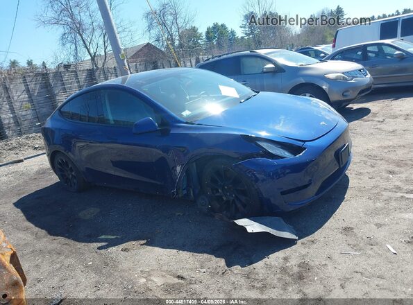 7SAYGDEE3NF481433 2022 TESLA MODEL Y Blue Սալոնի հետևի տեսք