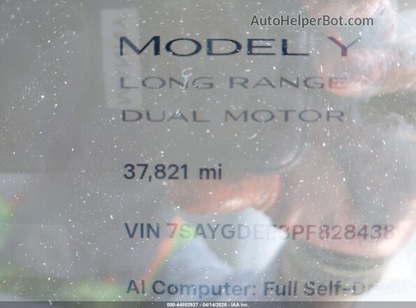 7SAYGDEE3PF828438 2023 TESLA MODEL Y Gray 