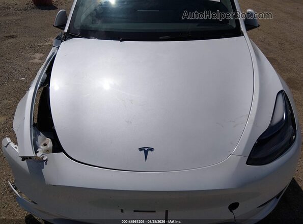 7SAYGDEE3RA256013 2024 TESLA MODEL Y White Widok z tyłu