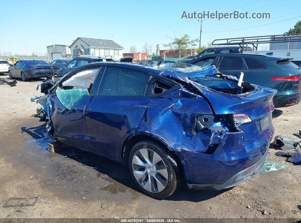 7SAYGDEE6NF395310 2022 TESLA MODEL Y Blue Հետևի ձախ