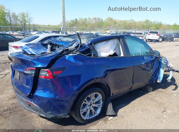 7SAYGDEE6NF395310 2022 TESLA MODEL Y Blue Հետևի աջ