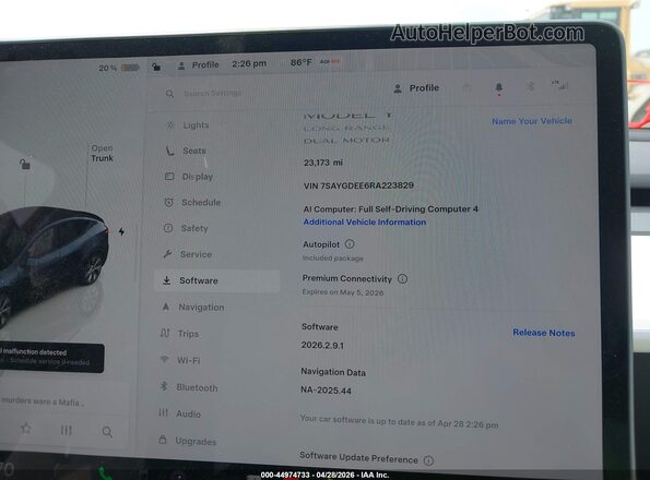 7SAYGDEE6RA223829 2024 TESLA MODEL Y Серый 