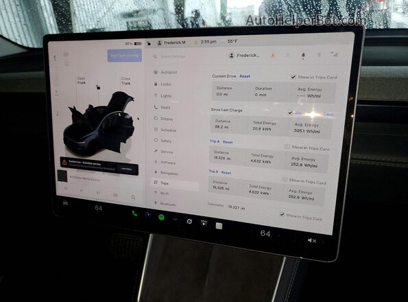7SAYGDEE6TF358979 2026 TESLA MODEL Gray Вид щитка приладів