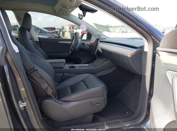 7SAYGDEE7PA110646 2023 TESLA MODEL Y Серый Вид салона спереди