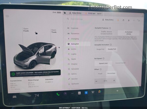 7SAYGDEE7RA252823 2024 TESLA MODEL Y Blue 