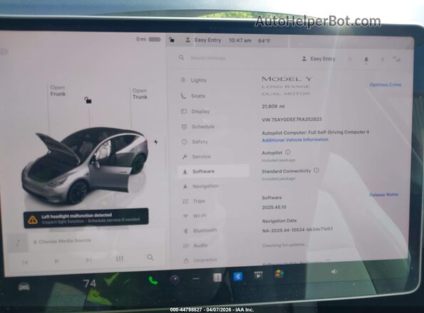 7SAYGDEE7RA252823 2024 TESLA MODEL Y Blue 