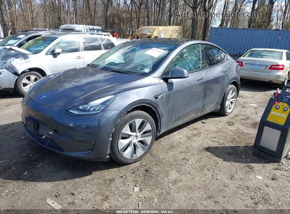 7SAYGDEE8NF368626 2022 TESLA MODEL Y Black წინა მარცხენა ხედი სამი მეოთხედიდან