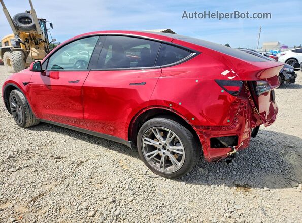 7SAYGDEE8NF560726 2022 TESLA MODEL Red უკანა მარცხენა