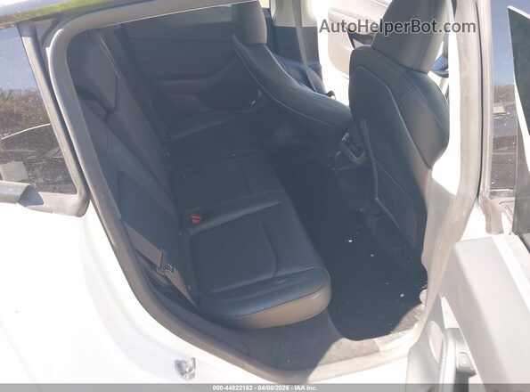 7SAYGDEE8PF805124 2023 TESLA MODEL Y White Widok naklejki z numerem VIN