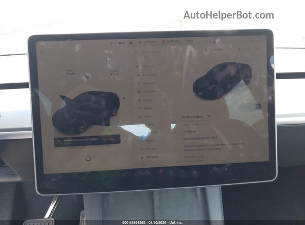 7SAYGDEE8PF834963 2023 TESLA MODEL Y Black Widok tylnych siedzeń
