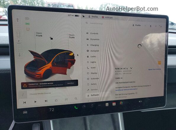 7SAYGDEE8TF426702 2026 TESLA MODEL Серебряный Вид щитка приборов