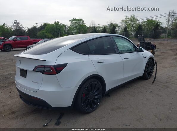 7SAYGDEF0NF448138 2022 TESLA MODEL Y Белый Задняя правая четверть