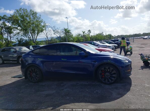 7SAYGDEF1RA285373 2024 TESLA MODEL Y Синий Вид щитка приборов